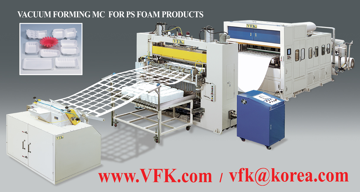 Vacuum Forming Machine for PS Foam Items Made in Korea
